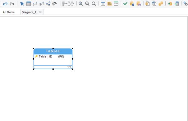 Creating a new table | Docs for ERBuilder 7.0