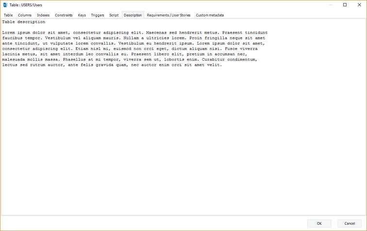 Editing a table | Docs for ERBuilder 7.0
