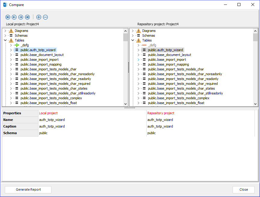 Manage versions | Docs for ERBuilder 7.0