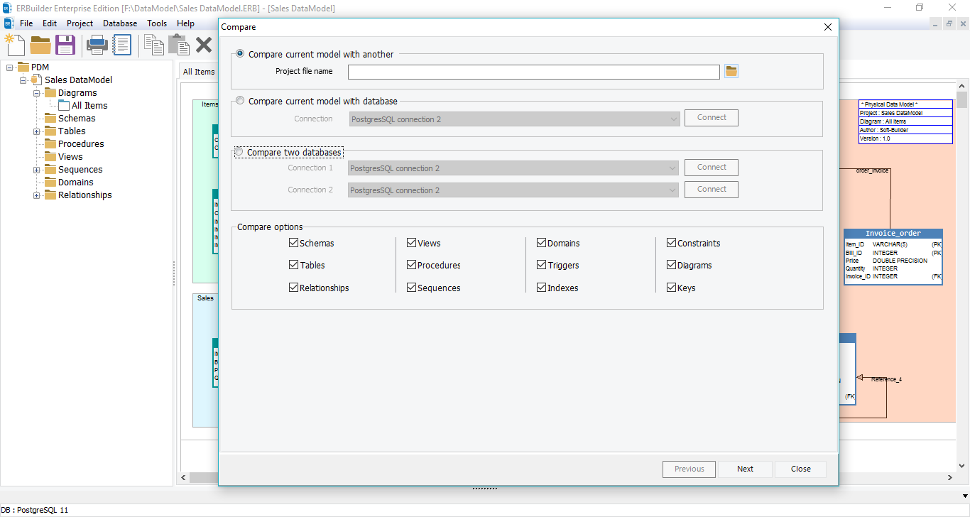 ERBuilder Data Modeler Complete data modeling solution
