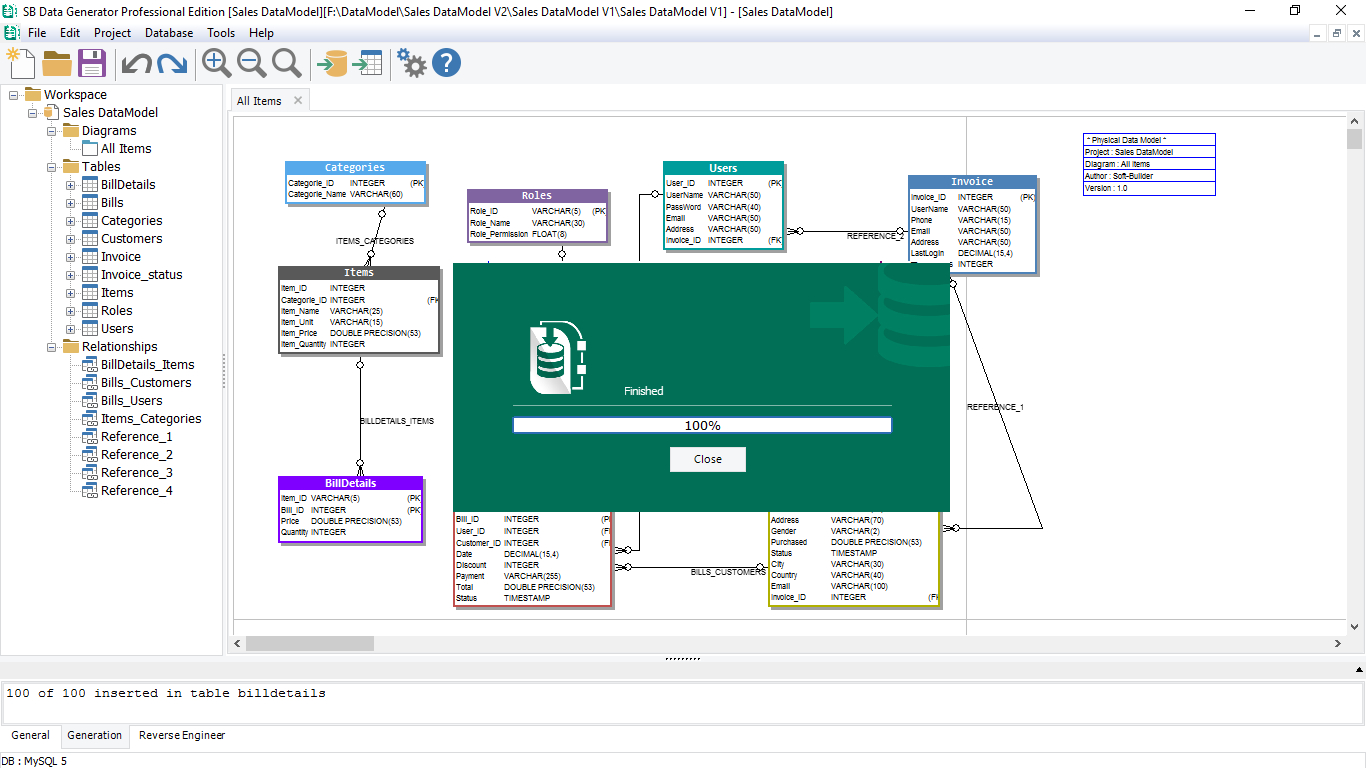 database sample data generator