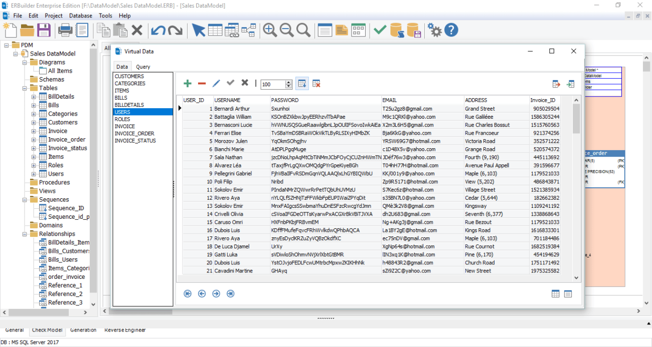 ERBuilder data Modeler Data Model Validation