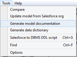 ERBuilder for Salesforce - generate documentation for salesforce org