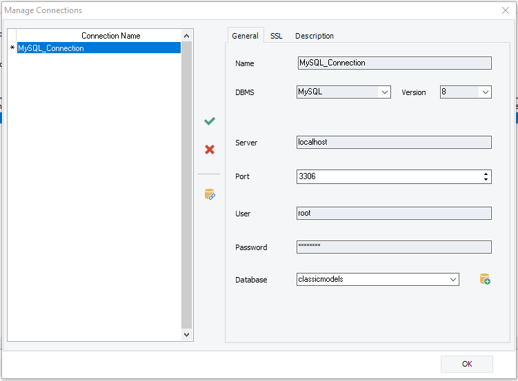 validate your entries and test your connection