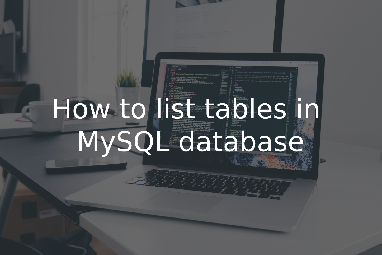 How To List Tables In A Database In Mysql