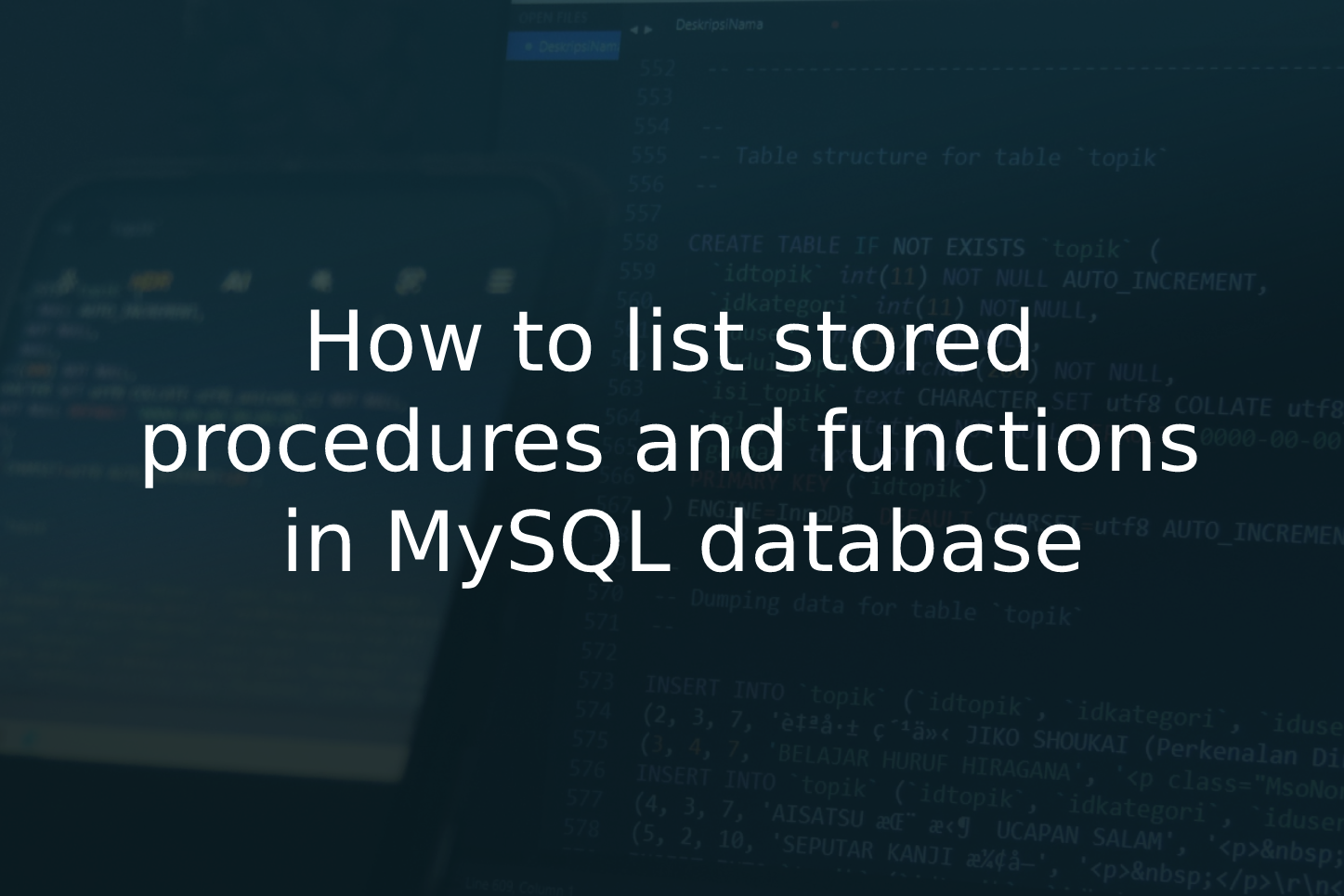 list-stored-procedures-and-functions-in-mysql-database-softbuilder-blog